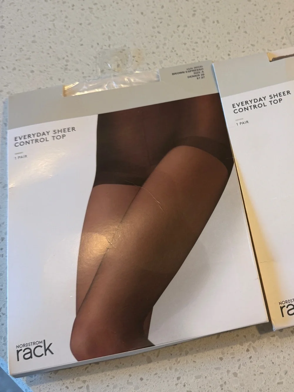 Nordstrom Rack Everyday Sheer Control Top Pantyhose Size A Lot of 2